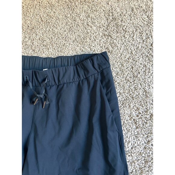Lululemon Women's Sz 12 Ankle Pants Navy Blue Lightweight Stretch - Picture 6 of 12